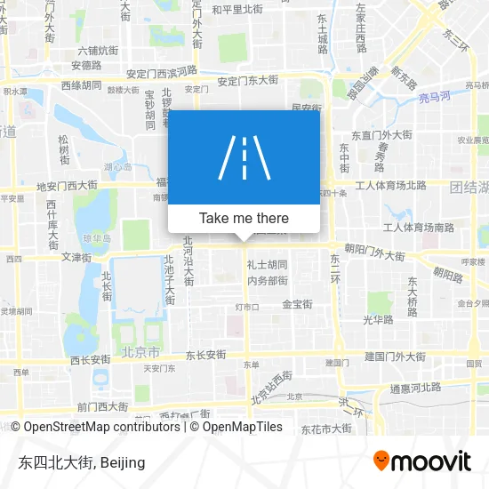 东四北大街 map