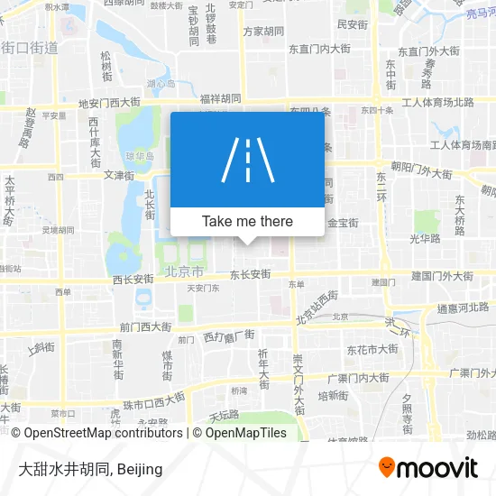 大甜水井胡同 map