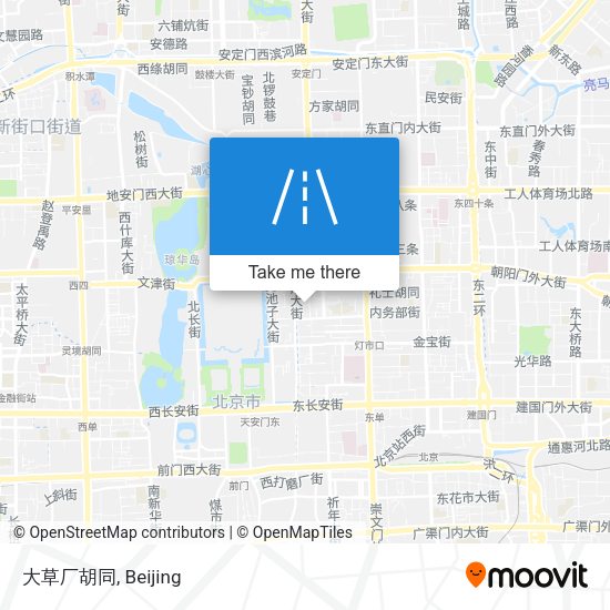 大草厂胡同 map