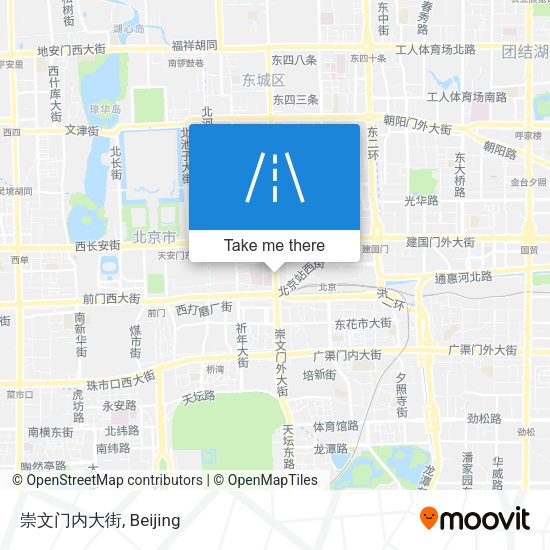 崇文门内大街 map