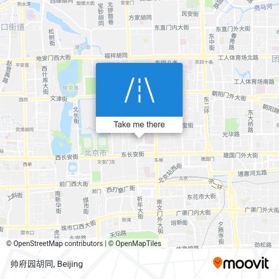 帅府园胡同 map