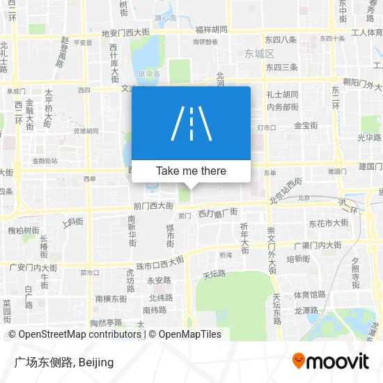 广场东侧路 map