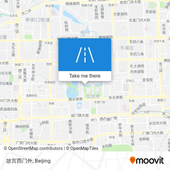 故宫西门外 map
