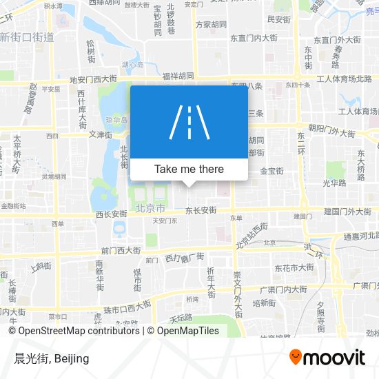 晨光街 map