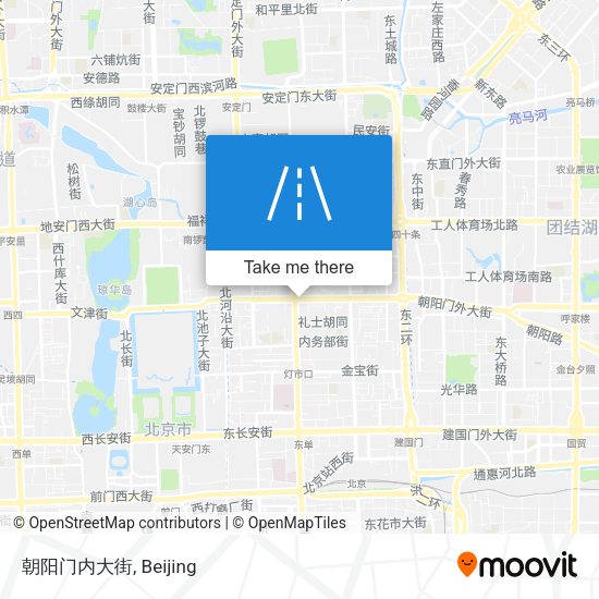 朝阳门内大街 map
