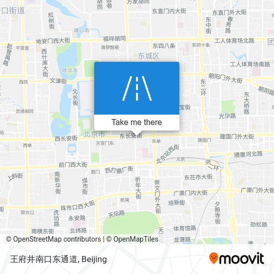 王府井南口东通道 map