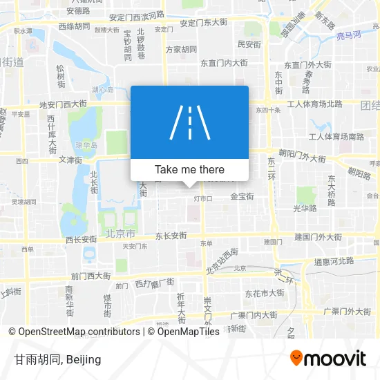 甘雨胡同 map
