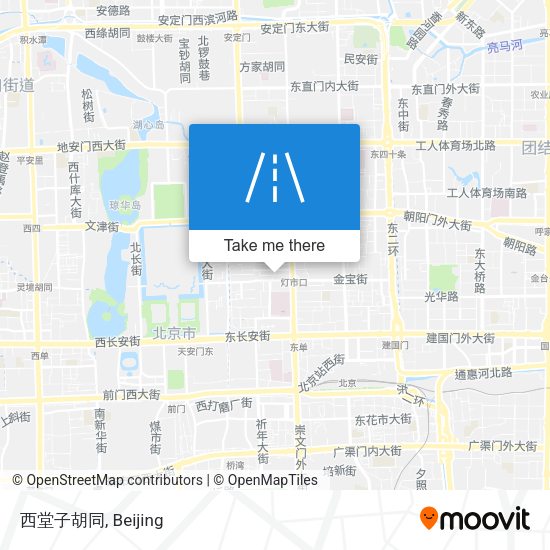 西堂子胡同 map