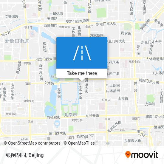 银闸胡同 map