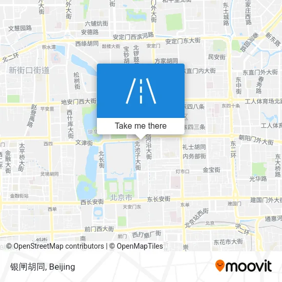 银闸胡同 map