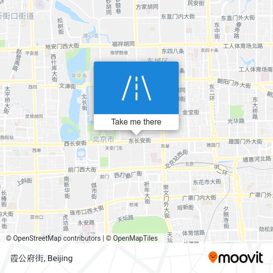 霞公府街 map