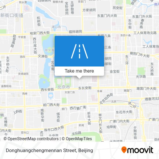 Donghuangchengmennan Street map