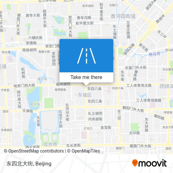 东四北大街 map