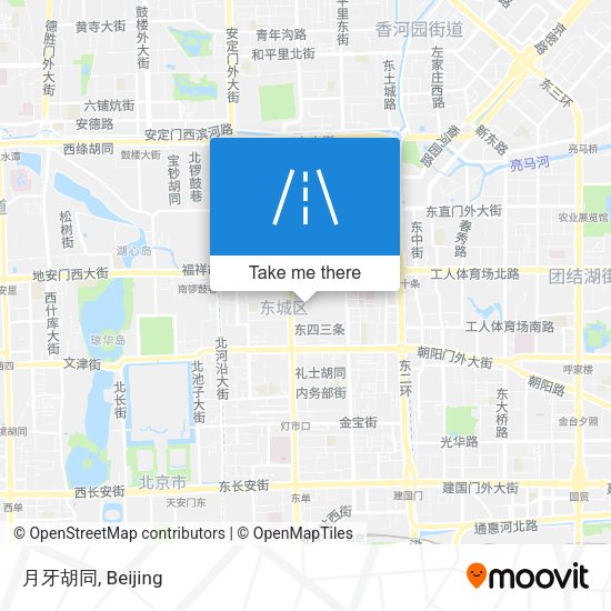 月牙胡同 map