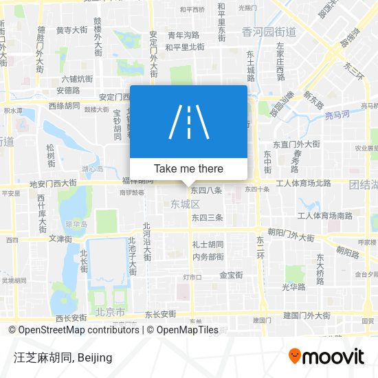汪芝麻胡同 map