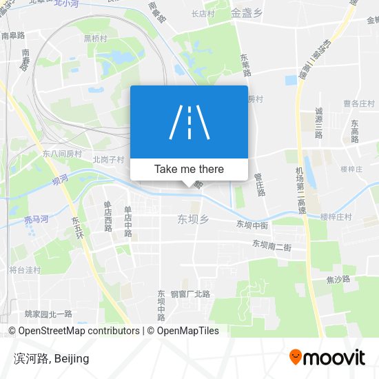 滨河路 map