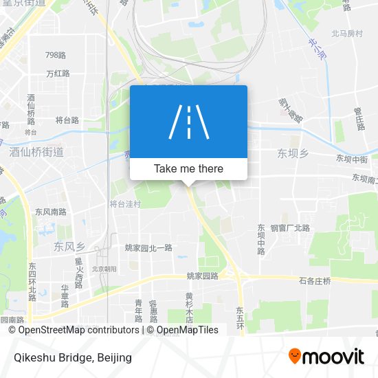 Qikeshu Bridge map