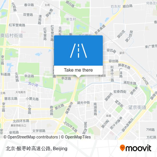 北京-酸枣岭高速公路 map