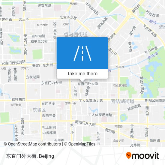 东直门外大街 map