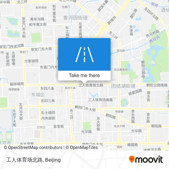 工人体育场北路 map