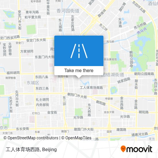 工人体育场西路 map