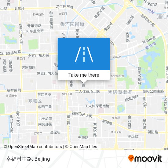 幸福村中路 map