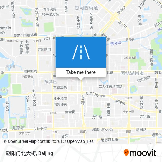 朝阳门北大街 map