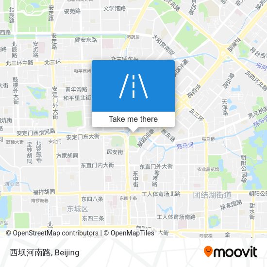 西坝河南路 map