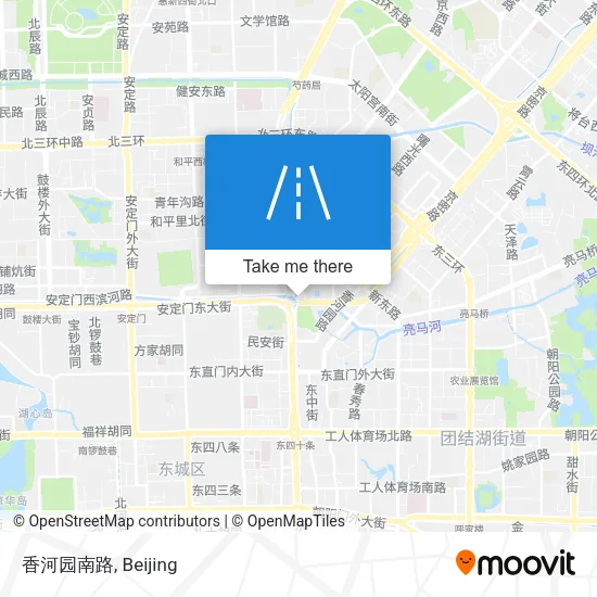 香河园南路 map