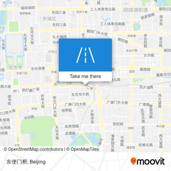 东便门桥 map