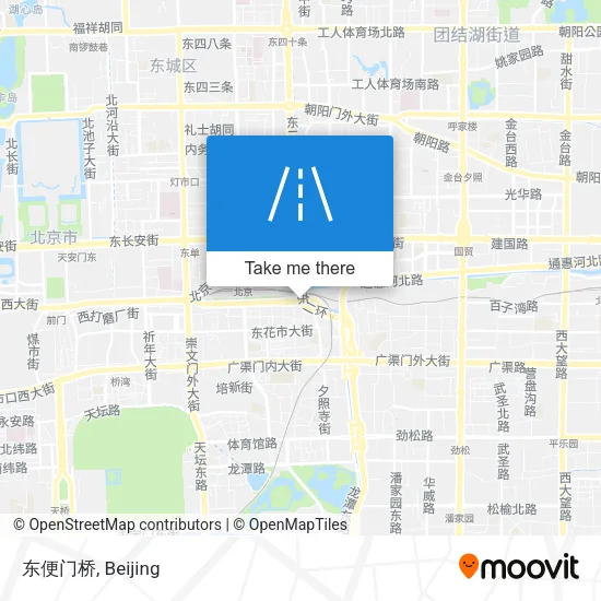 东便门桥 map