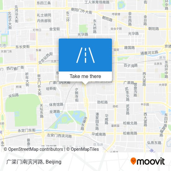 广渠门南滨河路 map
