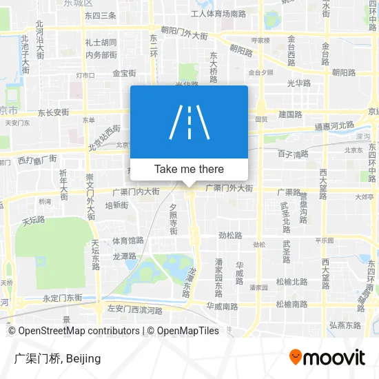 广渠门桥 map