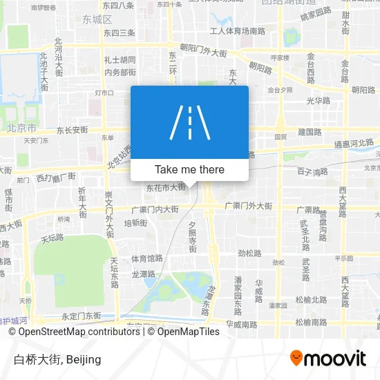 白桥大街 map