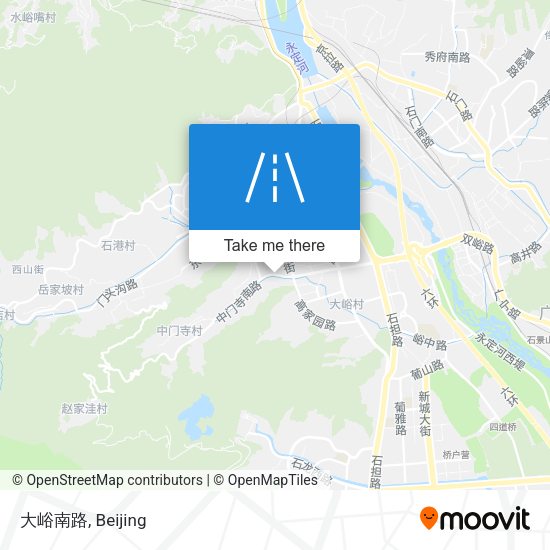 大峪南路 map