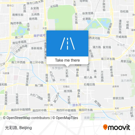 光彩路 map