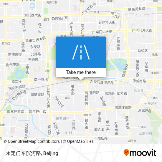 永定门东滨河路 map