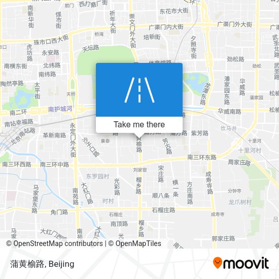 蒲黄榆路 map