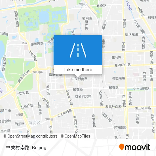 中关村南路 map