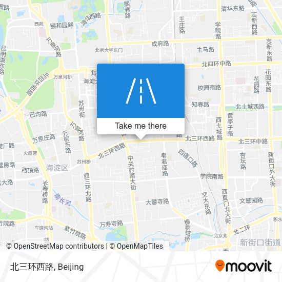 北三环西路 map