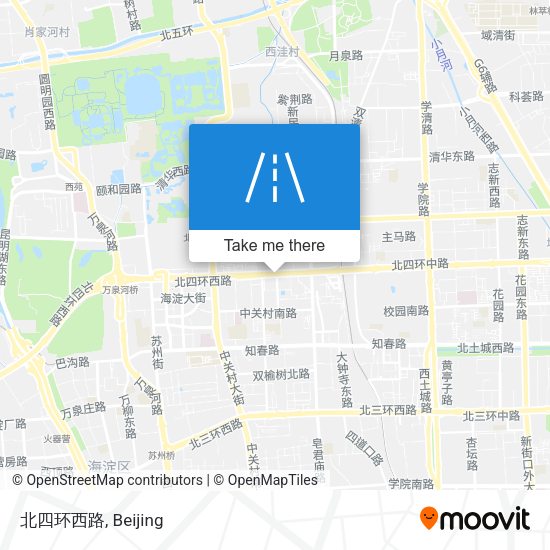 北四环西路 map