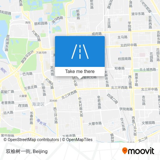 双榆树一街 map
