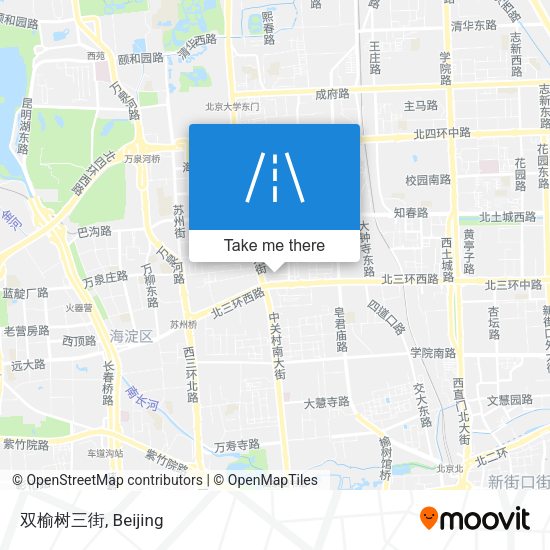 双榆树三街 map