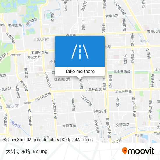 大钟寺东路 map