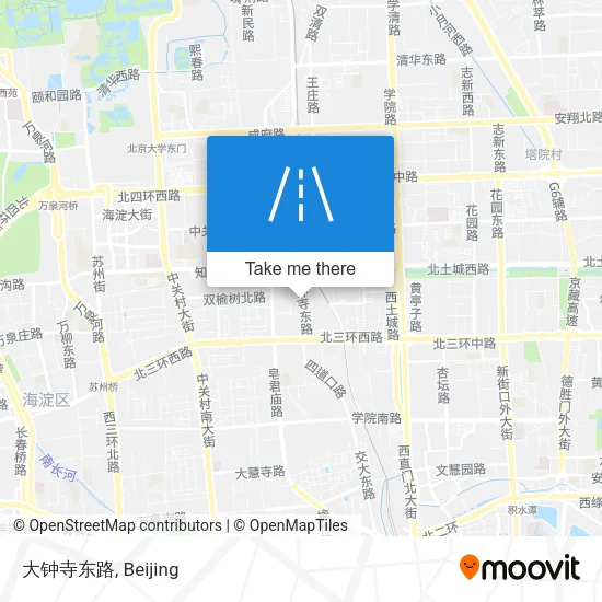 大钟寺东路 map