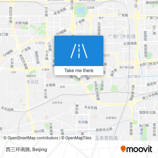 西三环南路 map