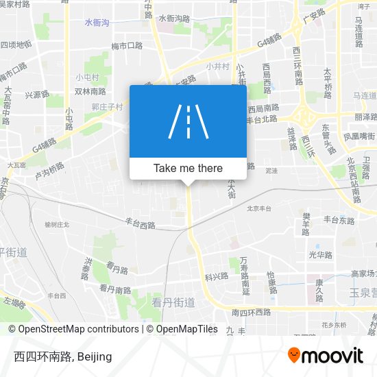 西四环南路 map