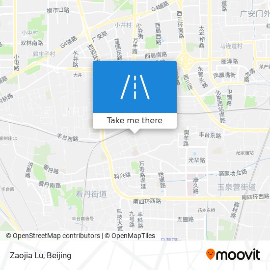 Zaojia Lu map