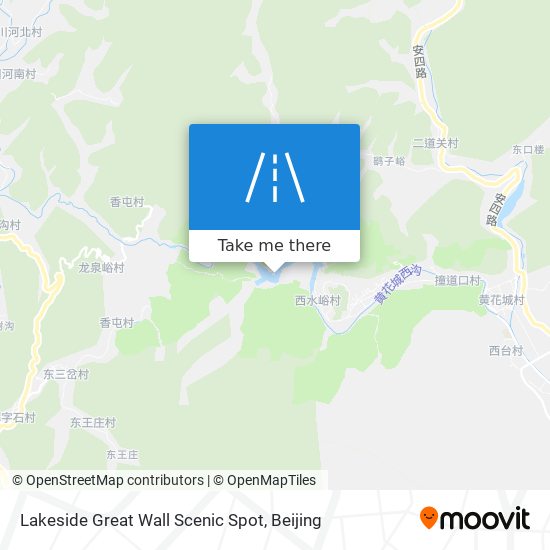 Lakeside Great Wall Scenic Spot map