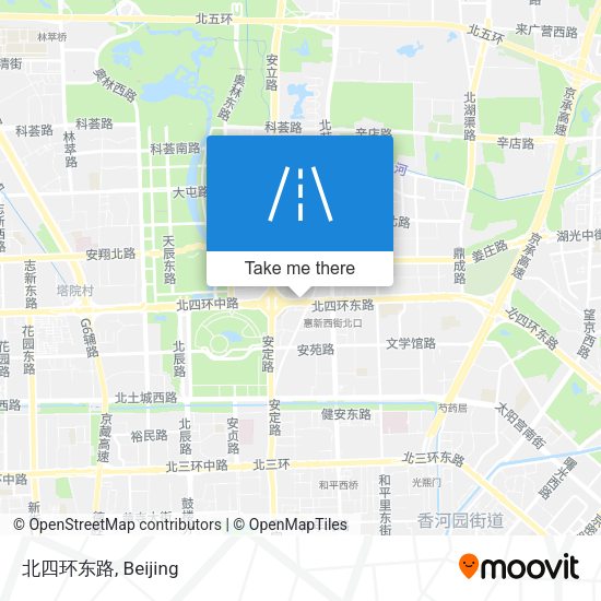 北四环东路 map
